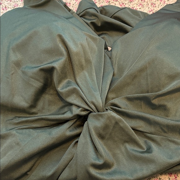 NWT Cacique Swimsuit Lightly Lined No Wire Olive Green Twist Knot One Piece 22 - Picture 5 of 10